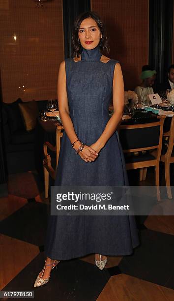 Hikari Yokoyama attends a private dinner hosted by Hikari Yokoyama to celebrate the Harper's Bazaar charity auction with Paddle8 in aid of Women For...