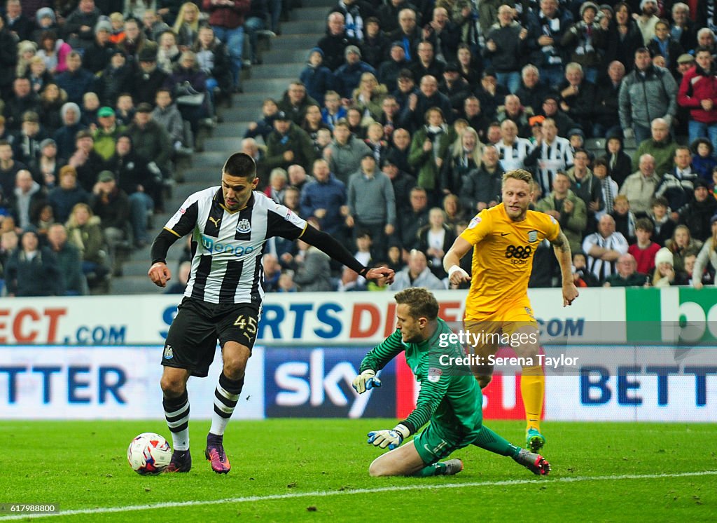 Newcastle United v Preston North End - EFL Cup Fourth Round