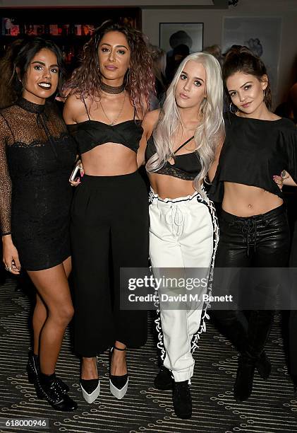 Krystal Rodriguez, Aimee Kritikos, Lottie Tomlinson and Danielle Campbell attend as Lottie Tomlinson hosts a party to launch her collection Nails Inc...