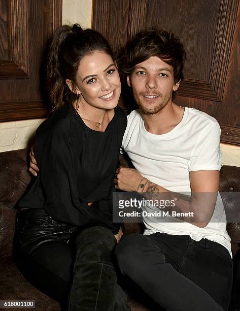 Danielle Campbell and Louis Tomlinson attends as Lottie Tomlinson hosts a party to launch her collection Nails Inc X Lips Inc Matchbox collection, at...