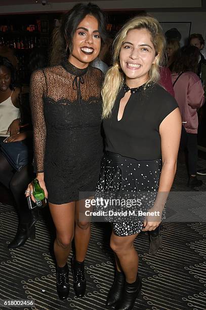 Krystal Rodriguez and Barbara Moreira attend as Lottie Tomlinson hosts a party to launch her collection Nails Inc X Lips Inc Matchbox collection, at...