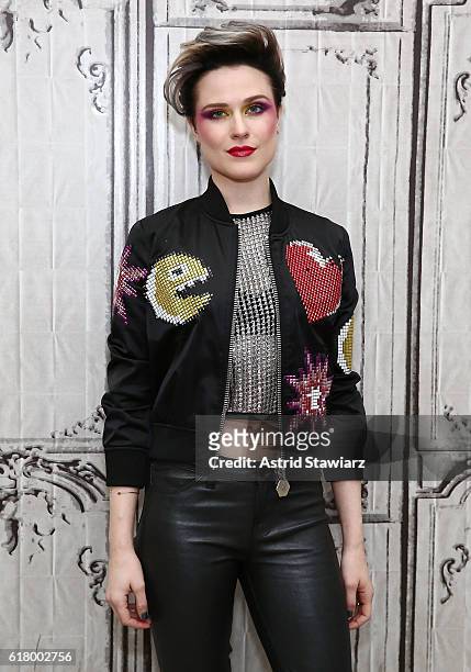 Actress Evan Rachel Wood attends The Build Series Presents Evan Rachel Wood discussing The New Show "Westworld" & Performs With The Group Rebel and a...