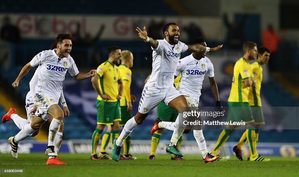 Leeds United v Norwich City - EFL Cup Fourth Round