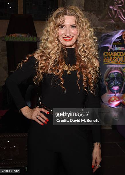 Melanie Masson attends the launch of the 7th Heaven Halloween Spa at The Crypt on October 25, 2016 in London, England.