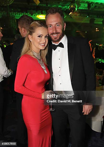Ola Jordan and James Jordan attend 'An Evening With The Stars' charity gala in aid of Save The Children at The Grosvenor House Hotel on October 25,...