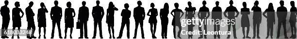 detail menschen silhouetten - full suit stock-grafiken, -clipart, -cartoons und -symbole