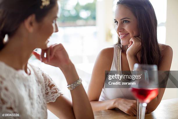 friends tasting wine - glass half full party stock pictures, royalty-free photos & images