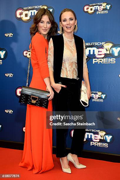 Jeannine Michaelsen and Annie Hoffmann attend the 20th Annual German Comedy Awards at Coloneum on October 25, 2016 in Cologne, Germany.