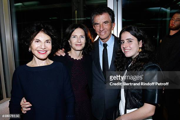 Jack Lang, his wife Monique Lang, their daughter Caroline Lang and their Granddaughter Anna attend the Japenese Artist Takeshi Kitano receives the...