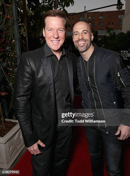 Ventriloquist Jeff Dunham and singer/songwriter Chris Daughtry attend the Hollywood Walk of Fame Honors at Taglyan Complex on October 25, 2016 in Los...