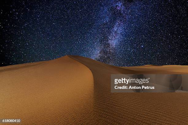 starry night in the desert - nature reserve stock pictures, royalty-free photos & images