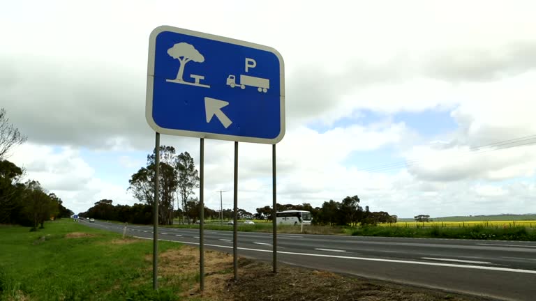 Driver Rest. Sign 163 Rest Stop Sign Stock Videos, Footage, & 4K Video Clips - Getty Images