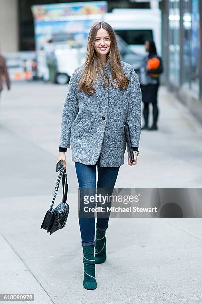 Model Kristina Romanova attends the 2016 Victoria's Secret Fashion Show call backs on October 25, 2016 in New York City.