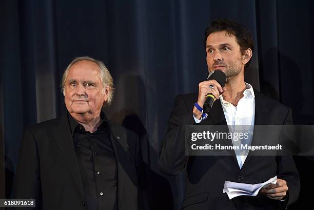 Michael Verhoeven and Simon Verhoeven during the 'Willkommen bei den Hartmanns' premiere at Mathaeser Filmpalast on October 25, 2016 in Munich,...