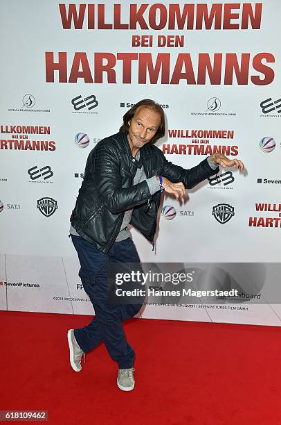 Eisi Gulp during the 'Willkommen bei den Hartmanns' premiere at Mathaeser Filmpalast on October 25, 2016 in Munich, Germany.