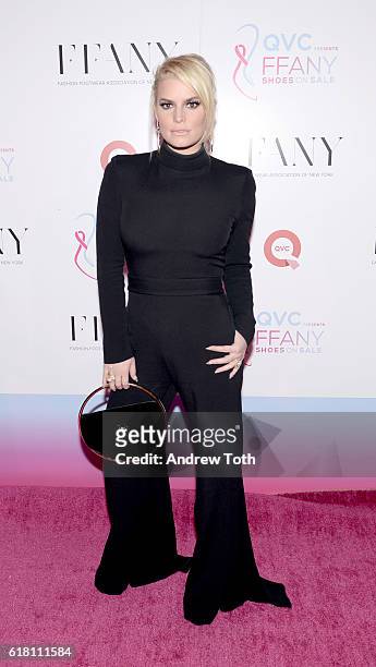 Jessica Simpson attends "FFANY Shoes On Sale" hosted by QVC on October 25, 2016 in New York City.