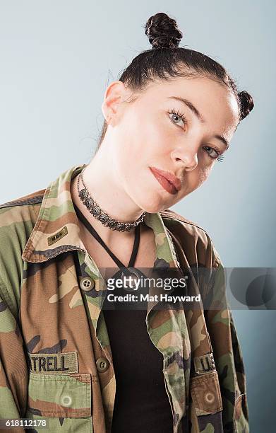 Singer Bishop Briggs poses for a portrait after performing an EndSession hosted by 107.7 The End in studio on October 25, 2016 in Seattle, Washington.