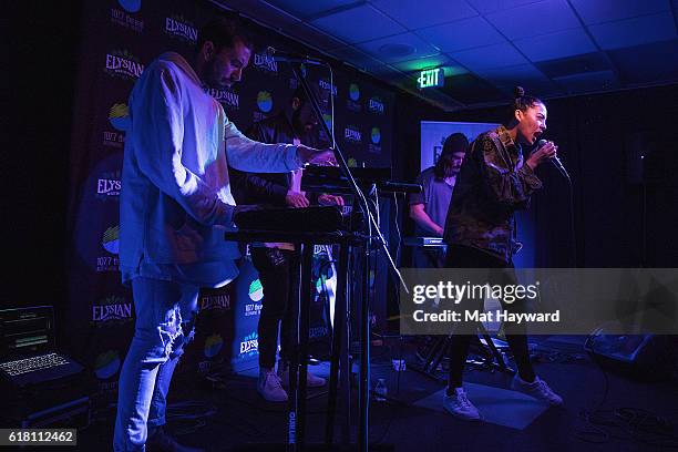 Singer Bishop Briggs performs during an EndSession hosted by 107.7 The End in studio on October 25, 2016 in Seattle, Washington.