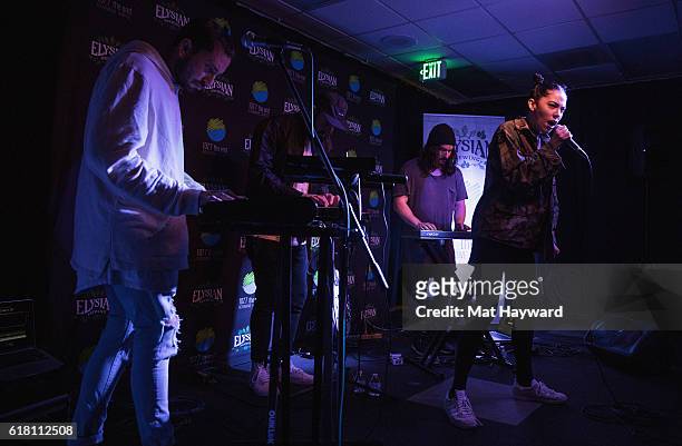 Singer Bishop Briggs performs during an EndSession hosted by 107.7 The End in studio on October 25, 2016 in Seattle, Washington.