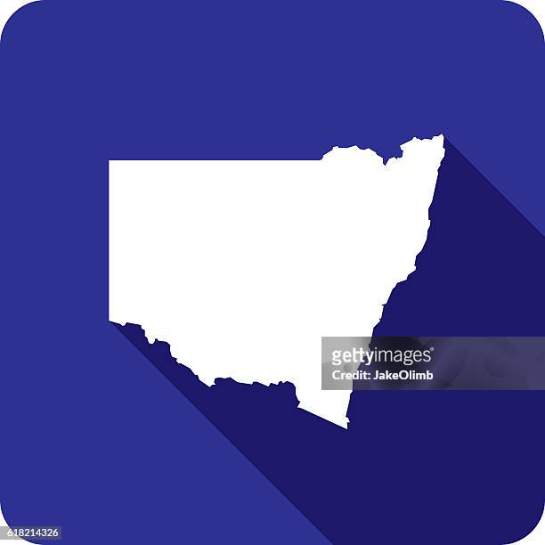 stockillustraties, clipart, cartoons en iconen met new south wales icon silhouette - new south wales