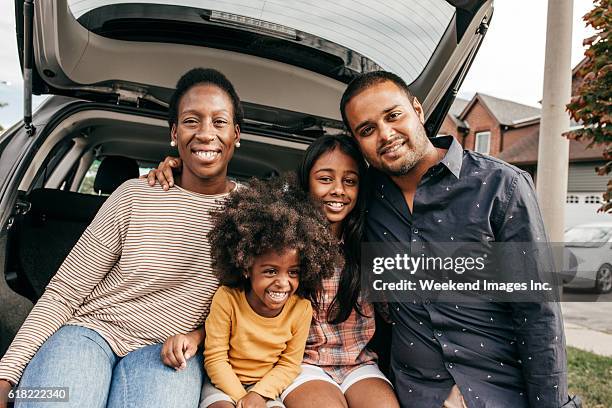 family trip - indian ethnicity car stock pictures, royalty-free photos & images