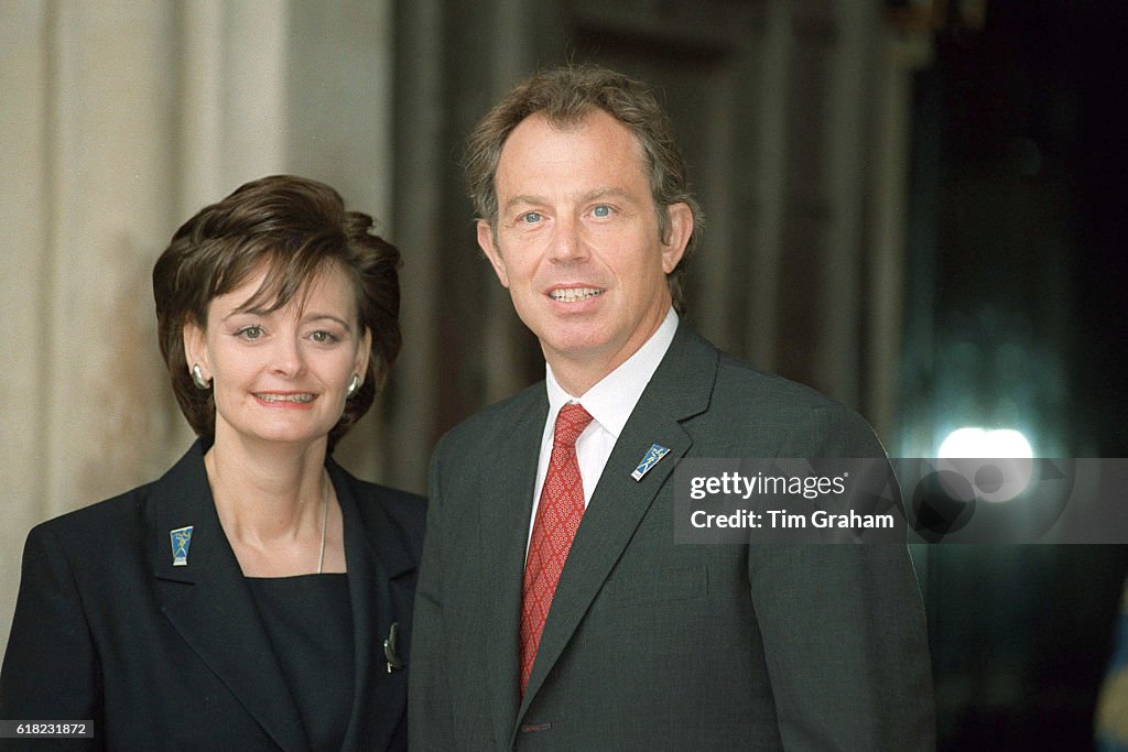 Prime Minister Tony Blair and Wife Cherie celebrate 50th Anniversary