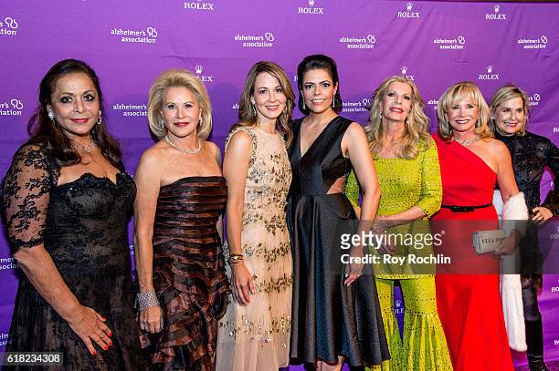 Nurit Kahane, Louise Kornfeld, Karyn Kornfeld, Princess Yasmin Aga Khan, Chele Farley, Sharon Bush and Nicole Sexton attend the 33rd Annual...