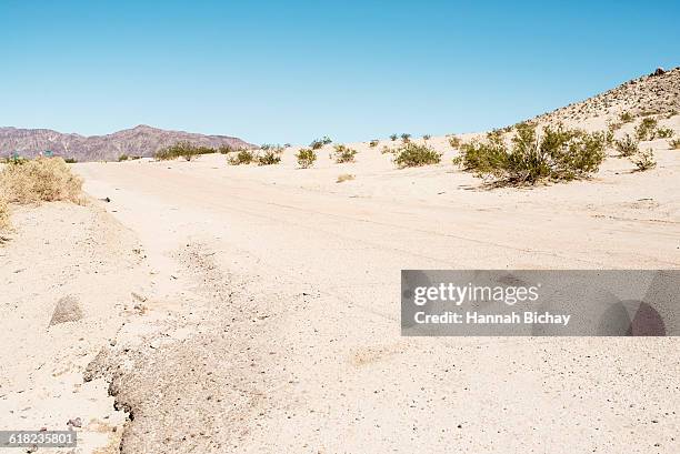 empty asphalt space in the nevada dessert - hannah bichay stock pictures, royalty-free photos & images