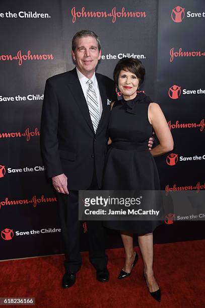 Chairman and CEO of Toys "R" Us Dave Brandon and Jen Brandon attends the 4th Annual Save the Children Illumination Gala at The Plaza hotel on October...
