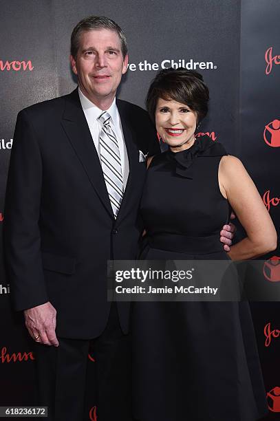 Chairman and CEO of Toys "R" Us Dave Brandon and Jen Brandon attends the 4th Annual Save the Children Illumination Gala at The Plaza hotel on October...