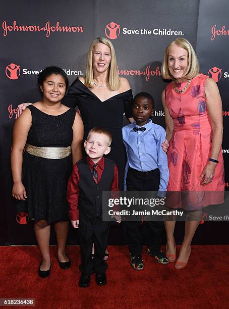 Program Participant Daisy Lopez, President & CEO of Save the Children Carolyn Miles, Program Participant Brantley Smith, Program Participant Happy...