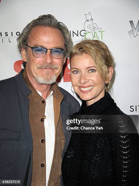 James McCaffrey and Rochelle Bostrom attend "Sam" New York premiere and launch party at Sunshine Cinema on October 25, 2016 in New York City.