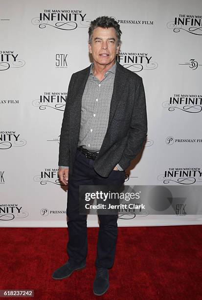 Actor Peter Gallagher attends the Screening Of IFC Films' "The Man Who Knew Infinity" - Dinner Party at iPic Theaters on October 25, 2016 in Los...