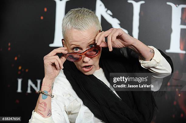 Actress Lori Petty attends a screening of "Inferno" at DGA Theater on October 25, 2016 in Los Angeles, California.