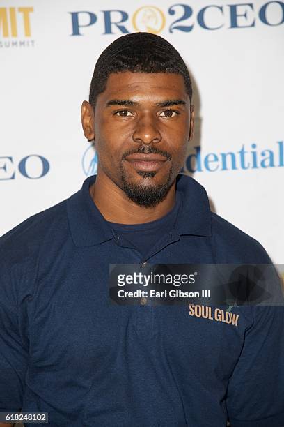 Former NFL Player Ramses Barden attends the Sustaining Success Summit Luncheon at Staples Center on October 25, 2016 in Los Angeles, California.