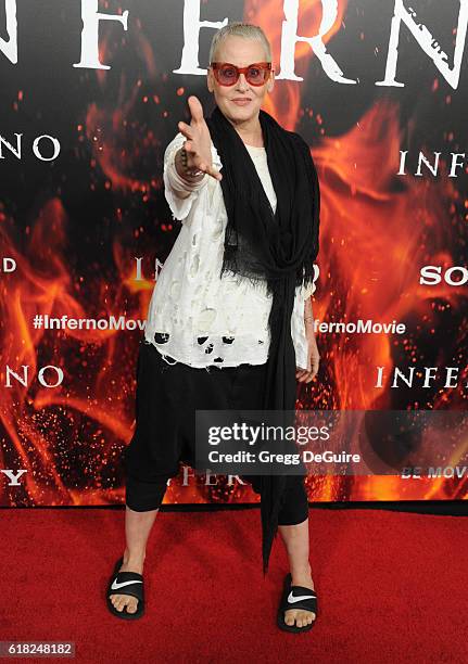 Actress Lori Petty arrives at the screening of Sony Pictures Releasing's "Inferno" at DGA Theater on October 25, 2016 in Los Angeles, California.