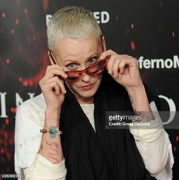 Actress Lori Petty arrives at the screening of Sony Pictures Releasing's "Inferno" at DGA Theater on October 25, 2016 in Los Angeles, California.