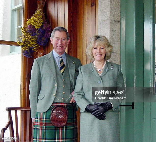 This official photograph, released by Clarence House on Thursday February 10 shows the Prince of Wales and Mrs Camilla Parker Bowles at Birkhall in...