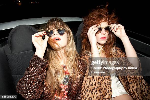 Duo Deap Vally is photographed for The Untitled Magazine on January 23, 2014 in New York City. PUBLISHED IMAGE. CREDIT MUST READ: Indira Cesarine/The...