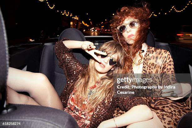 Duo Deap Vally is photographed for The Untitled Magazine on January 23, 2014 in New York City. CREDIT MUST READ: Indira Cesarine/The Untitled...