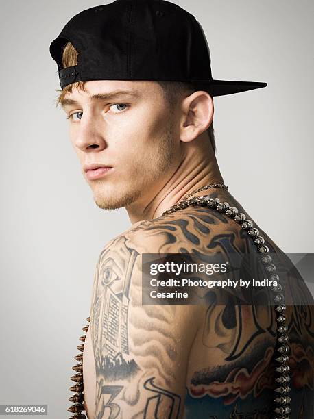 Rapper Machine Gun Kelly is photographed for The Untitled Magazine on January 28, 2013 in New York City. CREDIT MUST READ: Indira Cesarine/The...