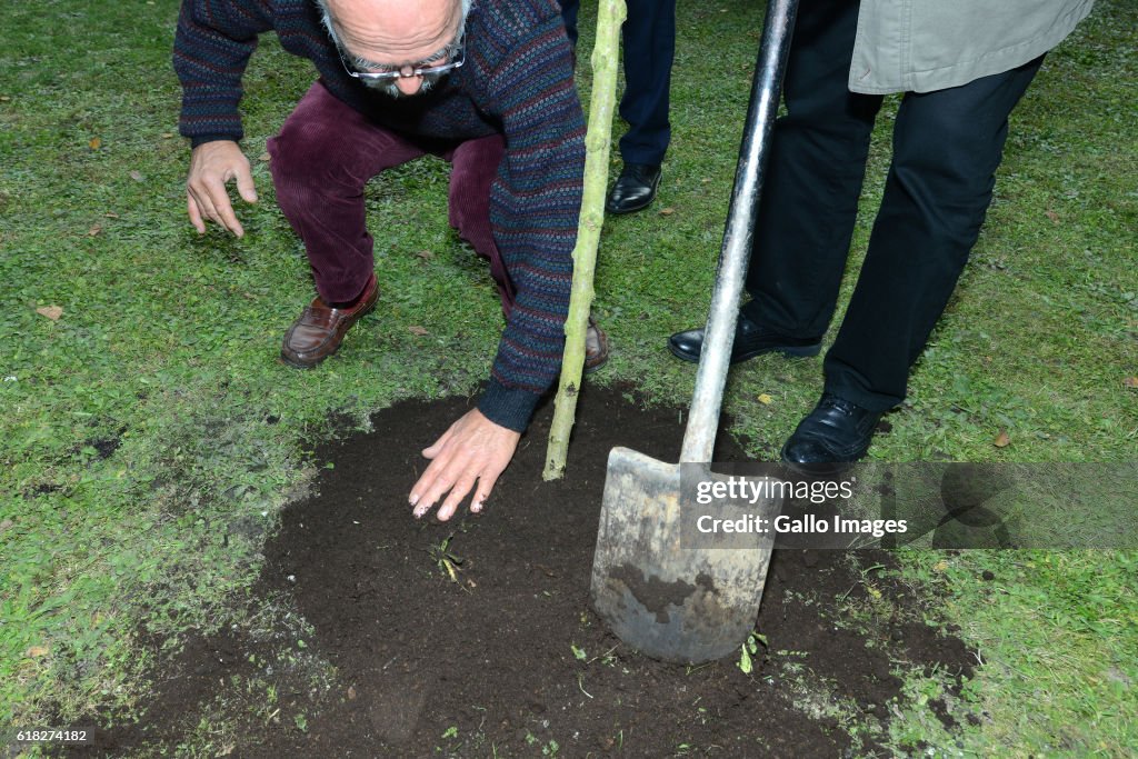 Ceremony of planting acacia of Wislawa Szymborska