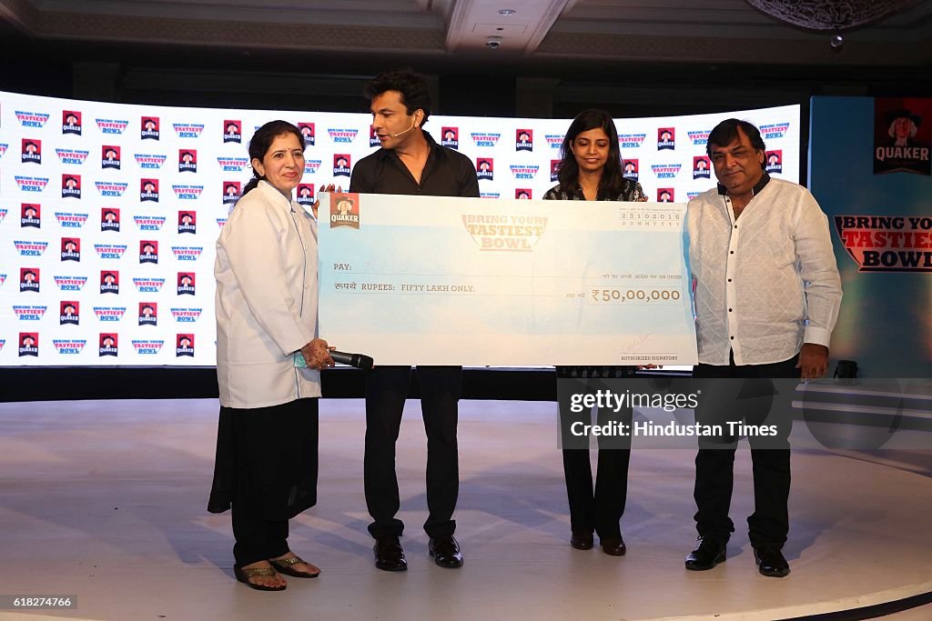 Chef Vikas Khanna Attends ‘Quaker India's Bring Your Tastiest Bowl Contest’ In Delhi