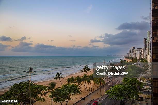 boa viagem beach - recife - pernambuco -brazil. - boa viagem stock pictures, royalty-free photos & images