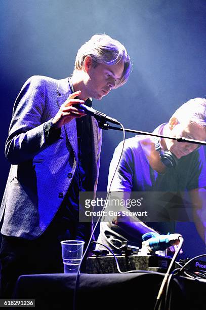 Nick Littlemore and Daniel Johns premiere their joint collaboration at The Roundhouse on October 13, 2016 in London, England.
