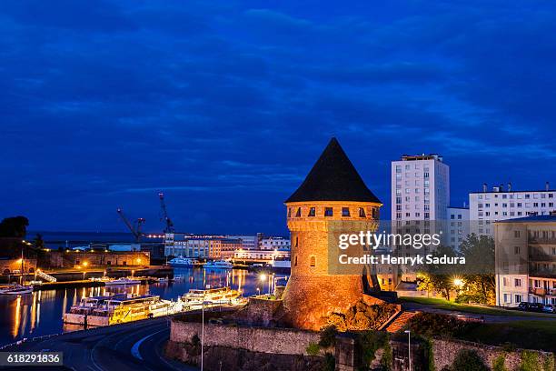 tanguy tower in brest - brest stock pictures, royalty-free photos & images