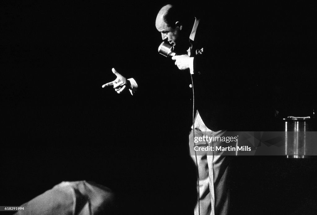 Donald Rickel American stand-up comedian and actor Don Rickles performs on stage ...