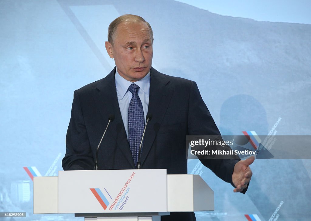 Russian President Vladimir Putin visits Crimea