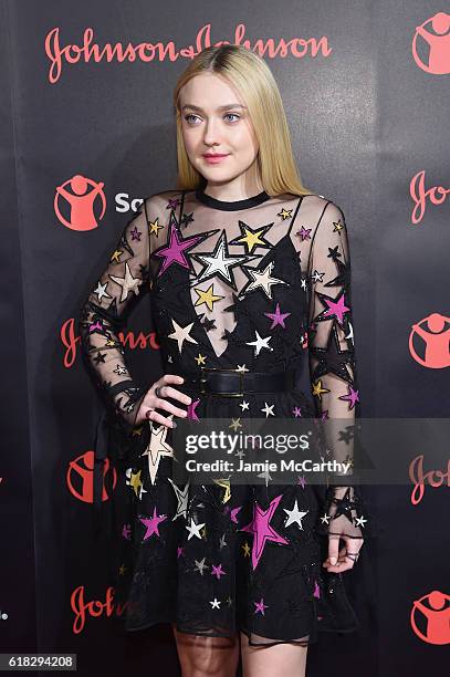 Actress, Save the Children Artist Ambassador Dakota Fanning attends the 4th Annual Save the Children Illumination Gala at The Plaza hotel on October...