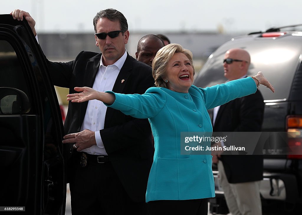 Hillary Clinton Campaigns In Florida Ahead Of Presidential Election